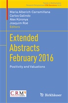 Maria Alberich, Maria Alberich-Carramiñana, Carlo Galindo, Carlos Galindo, Alex Küronya, Alex Küronya et al... - Extended Abstracts February 2016