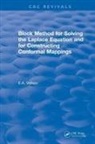 Evgenii A Volkov, Evgenii A. Volkov, Evgenii A. (Steklov Mathematical Inst. Volkov - Block Method for Solving the Laplace Equation and for Constructing