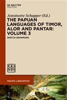 Antoinett Schapper, Antoinette Schapper - The Papuan Languages of Timor, Alor and Pantar - Volume 3: The Papuan Languages of Timor, Alor and Pantar. Volume 3