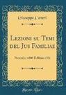 Giuseppe Ceneri - Lezioni su Temi del Jus Familiae