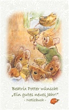 Beatri Potter, Beatrix Potter, Elizabeth M Potter, Elizabeth M. Potter - Beatrix Potter wünscht "Ein gutes neues Jahr!" Notizbuch ( Peter Hase )
