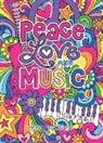 Jess Volinski - Notebook Doodles Peace Love and Music Guided Journal