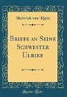 Heinrich Von Kleist - Briefe an Seine Schwester Ulrike (Classic Reprint)