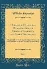 Wilhelm Gesenius - Hebräisch-Deutsches Handwörterbuch Über die Schriften des Alten Testaments, Vol. 1