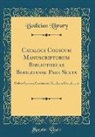 Bodleian Library - Catalogi Codicum Manuscriptorum Bibliothecae Bodleianae Pars Sexta