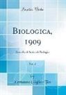 Ermanno Giglio-Tos - Biologica, 1909, Vol. 2