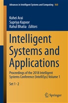 Kohei Arai, Rahul Bhatia, Supriy Kapoor, Supriya Kapoor - Intelligent Systems and Applications, 2 Teile