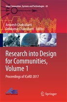 Chakrabarti, Chakrabarti, Amares Chakrabarti, Amaresh Chakrabarti, Debkumar Chakrabarti - Research into Design for Communities, Volume 1