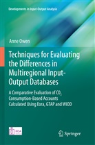 Anne Owen - Techniques for Evaluating the Differences in Multiregional Input-Output Databases