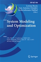 Lorena Bociu, Jean-Antoin Désidéri, Jean-Antoine Désidéri, Abderrahmane Habbal - System Modeling and Optimization