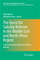 Araar, Araar, Abdlekrim Araar, Paol Verme, Paolo Verme - The Quest for Subsidy Reforms in the Middle East and North Africa Region