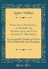 Robert Wallace - Essai sur la Différence du Nombre des Hommes dans les Tems Anciens Et Modernes