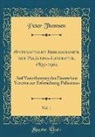 Peter Thomsen - Systematische Bibliographie der Palästina-Literatur, 1895-1904, Vol. 1