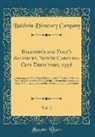 Baldwin Directory Company - Baldwin's and Post's Salisbury, North Carolina City Directory, 1938, Vol. 2