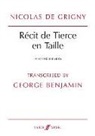 N &amp; BENJA DE GRIGNY - Recit De Tierce En Taille