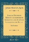 Johann Heinrich Merck - Johann Heinrich Merck's Ausgewählte Schriften zur Schönen Literatur und Kunst