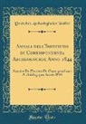 Deutsches Archäologisches Institut - Annali dell'Instituto di Corrispondenza Archeologica; Anno 1844