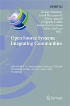 Kevin Crowston, Jonas Gamalielsson, Ime Hammouda, Imed Hammouda, Juho Lindman, Björn Lundell... - Open Source Systems: Integrating Communities