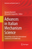 Giovann Boschetti, Giovanni Boschetti, Gasparetto, Gasparetto, Alessandro Gasparetto - Advances in Italian Mechanism Science