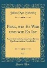 Julius Max Schottky - Prag, wie Es War und wie Es Ist, Vol. 1