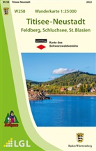 LGL, Lg, LGL - Topographische Wanderkarte Baden-Württemberg Titisee-Neustadt