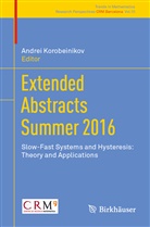 Andre Korobeinikov, Andrei Korobeinikov - Extended Abstracts Summer 2016