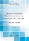Alfred Klotz - Monatsschrift für Kriminalpsychologie und Strafrechtsreform, Vol. 2