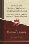 Benedictus De Spinoza - Baruch De Spinoza