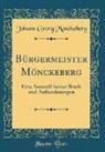 Johann Georg Mönckeberg - Bürgermeister Mönckeberg