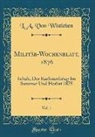 L. A. von Witzleben - Militär-Wochenblatt, 1876, Vol. 1