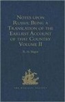 Edited By R.h. Major, R. H. Major - Notes Upon Russia