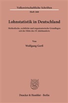 Wolfgang Gerß - Lohnstatistik in Deutschland.