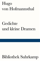 Hugo Hofmannsthal, Hugo von Hofmannsthal - Gedichte und kleine Dramen