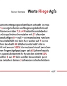 Rainer Komers - Worte Fliege Agfa