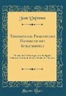 Jean Dufresne - Theoretisch-Praktisches Handbuch des Schachspiels