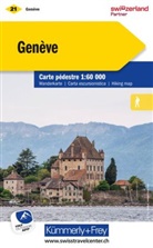 Hallwag Kümmerly+Frey AG, Hallwa Kümmerly+Frey AG, Hallwag Kümmerly+Frey AG - Kümmerly+Frey Wanderkarte 21 Genève 1:60.000