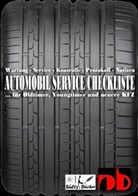 Uwe H Sültz, Uwe H. Sültz - AUTOMOBIL SERVICE CHECKLISTE - Wartung - Service - Kontrolle - Protokoll - Notizen