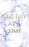 New Nomads Press - One Day at a Time: An Elegant Blue Marble Textured Personal Journal of Sobriety. Perfect Way to Keep Your Focus on Your Path to Recovery