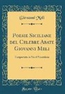 Giovanni Meli - Poesie Siciliane del Celebre Abate Giovanni Meli