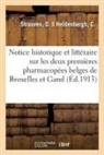 D. Strauven, Strauven-d - Notice historique et litteraire