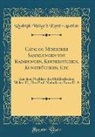 Rudolph Weigel's Kunst-Auction - Catalog Mehrerer Sammlungen von Radirungen, Kupferstichen, Kunstbüchern, Etc