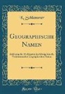 K. Schlemmer - Geographische Namen
