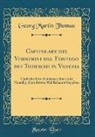 Georg Martin Thomas - Capitolare dei Visdomini del Fontego dei Todeschi in Venezia