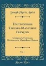 Joseph Marie Amiot - Dictionnaire Tartare-Mantchou François, Vol. 1