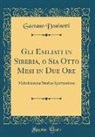Gaetano Donizetti - Gli Esiliati in Siberia, o Sia Otto Mesi in Due Ore