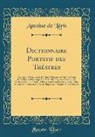 Antoine de Léris - Dictionnaire Portatif des Théatres