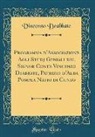 Vincenzo Deabbate - Programma d'Associazione Agli Studj Geniali del Signor Conte Vincenzo Deabbate, Patrizio d'Alba Pompea Natio di Cuneo (Classic Reprint)