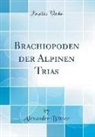Alexander Bittner - Brachiopoden der Alpinen Trias (Classic Reprint)
