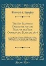 Henry G. Langley - The San Francisco Directory for the Year for the Year Commencing February, 1878