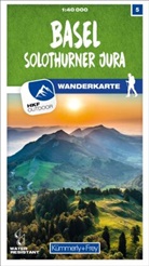 Hallwag Kümmerly+Frey AG, Hallwa Kümmerly+Frey AG, Hallwag Kümmerly+Frey AG - Kümmerly+Frey Wanderkarte 5 Basel 1:40.000